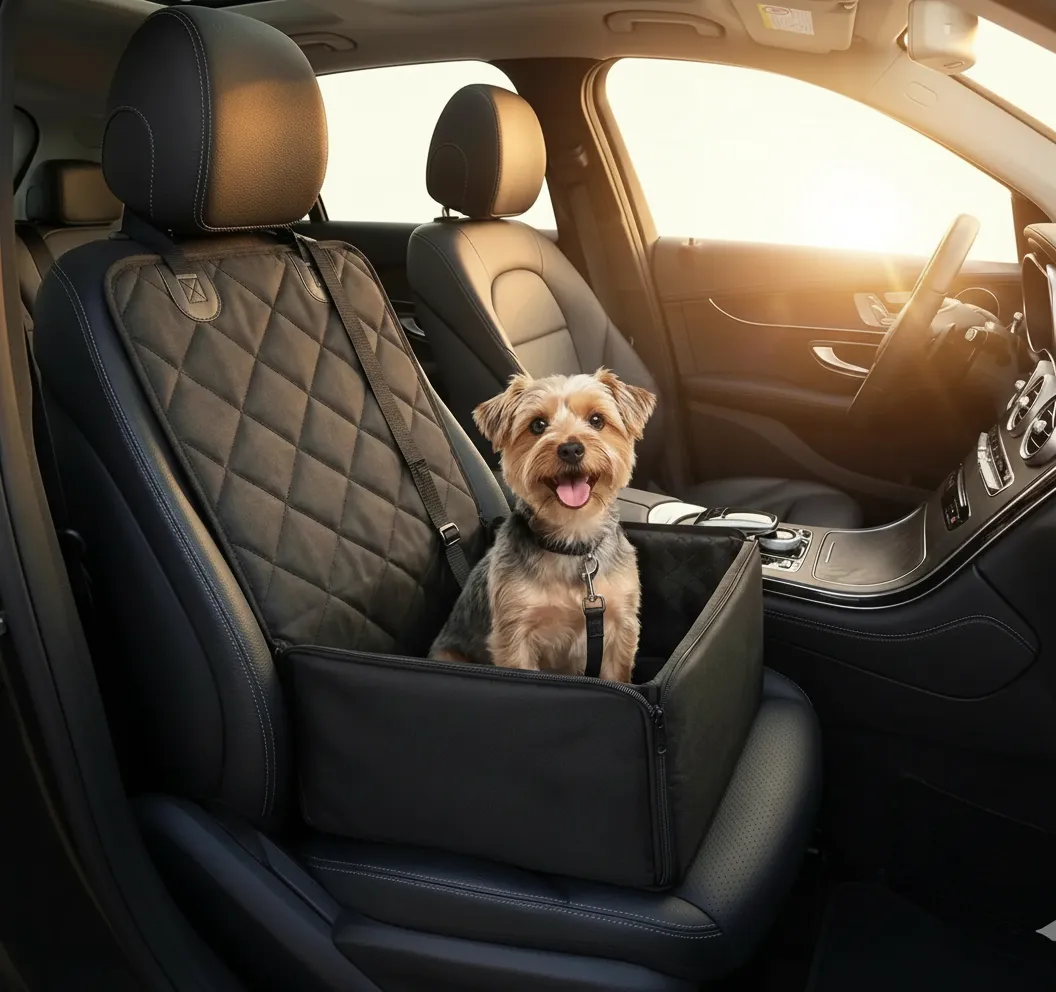 Asiento Elevador Auto Para Perros Roketo Pets Impermeable