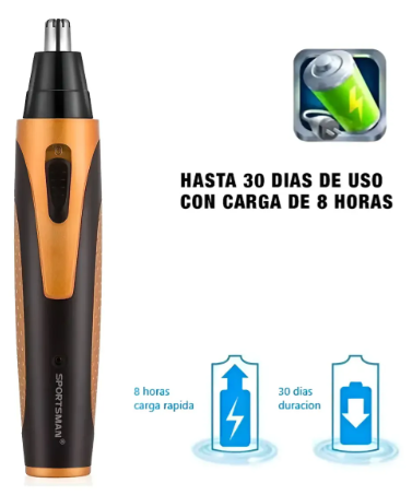 Corta Pelo Nariz Y Orejas Sportsman 2 En 1 Recargable