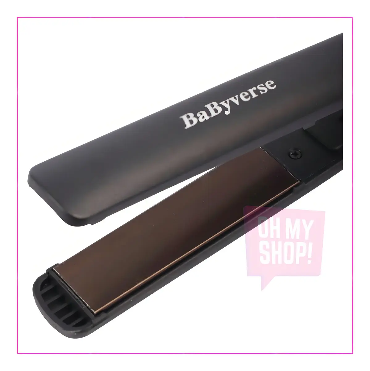 Planchita Alisadora BaByverse PP-0005 Cerámica 230° Negra