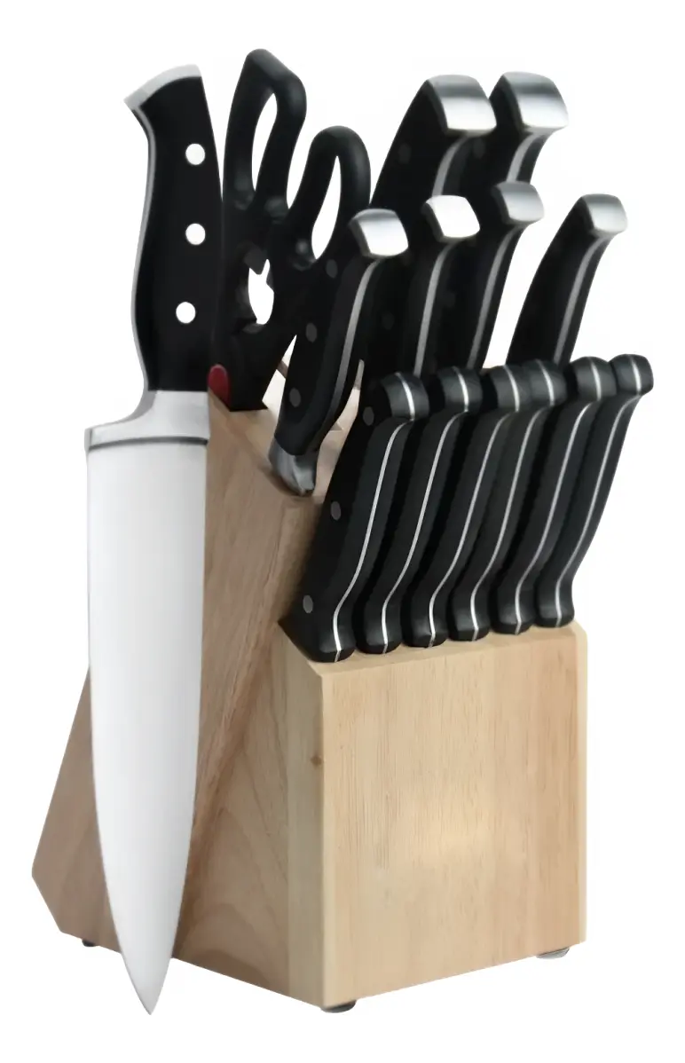 Set Cuchillos Cocina Kiokio 15 Piezas Taco Con Afilador