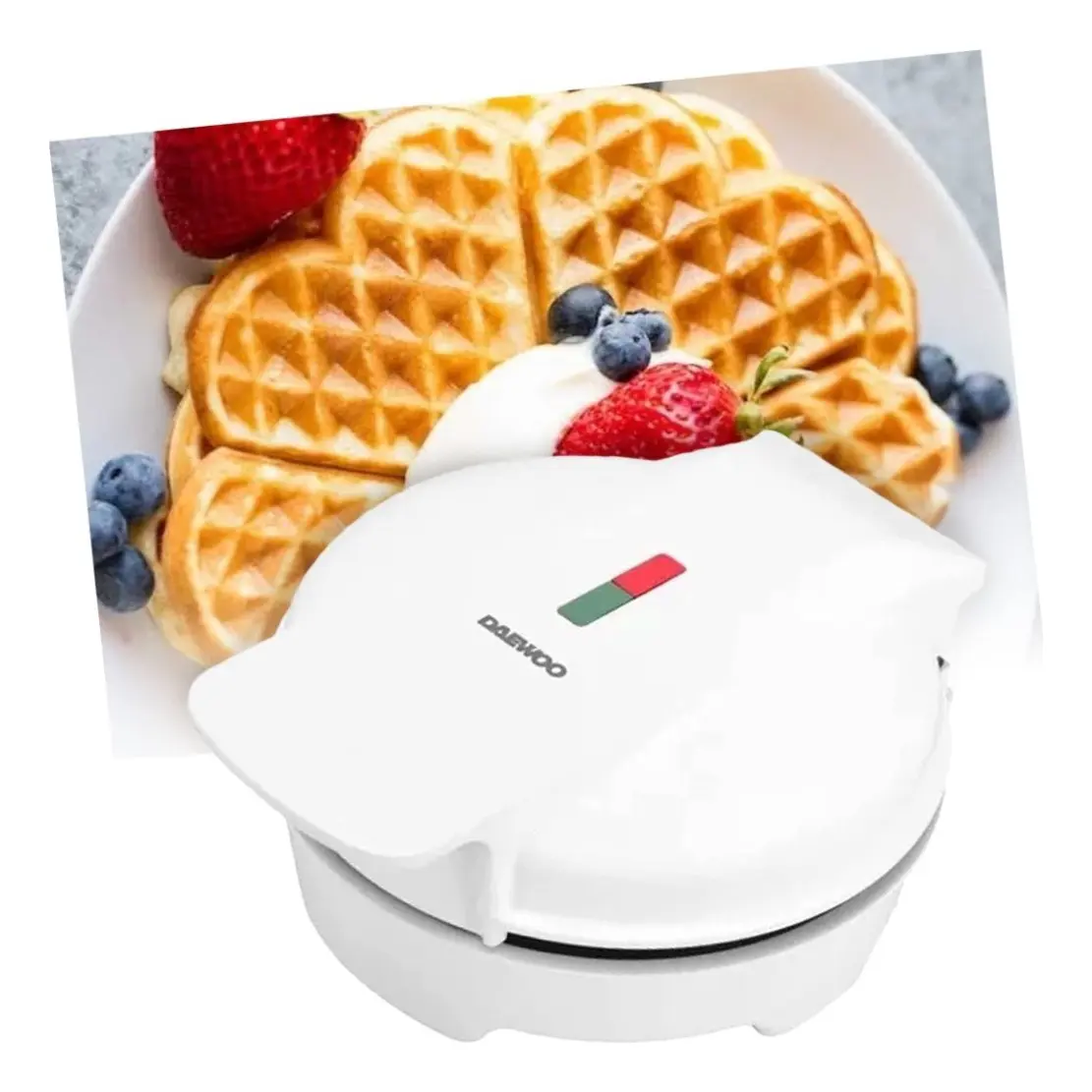 Wafflera Eléctrica Daewoo Dwm-7660 1000w Antiadherente