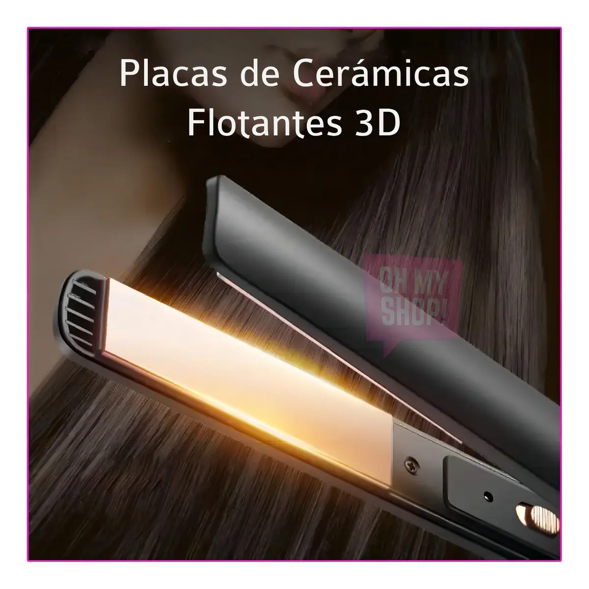 Planchita Alisadora BaByverse PP-0005 Cerámica 230° Negra