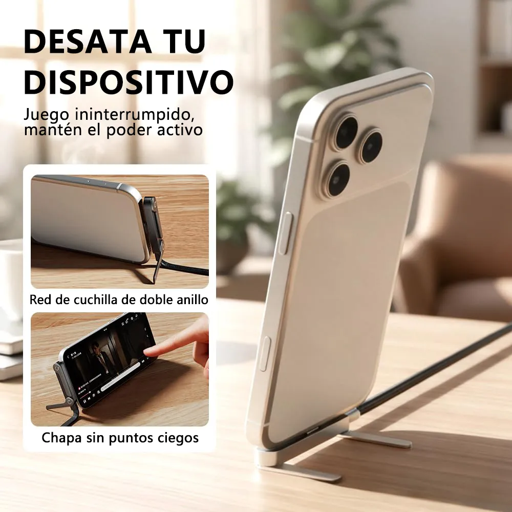 Cable USB-C A USB-C 240W Carga Rápida Con Soporte