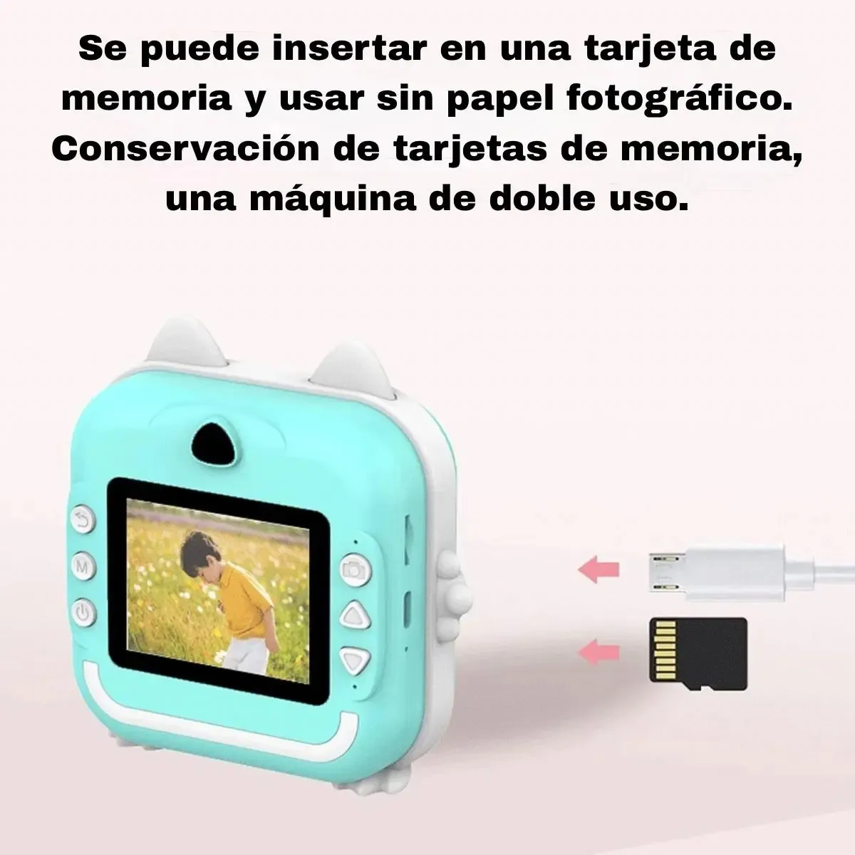 Cámara Fotos Infantil Instantánea Impresión Térmica HD