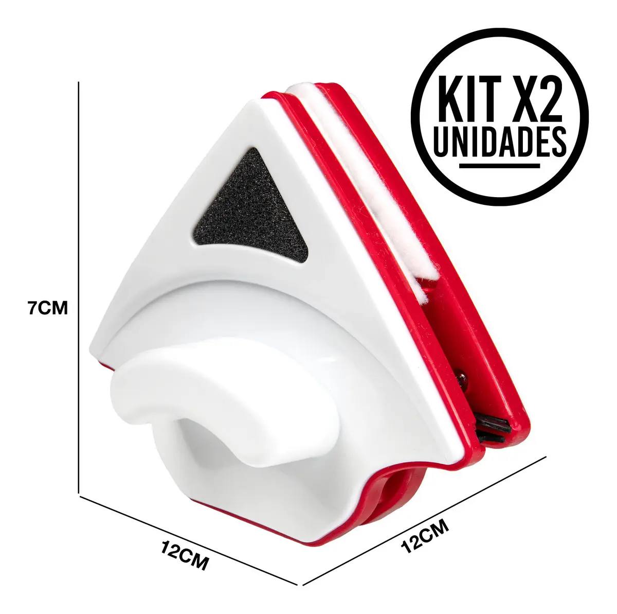 Set X2 Limpiavidrios Magnético Triangular Energy Plus