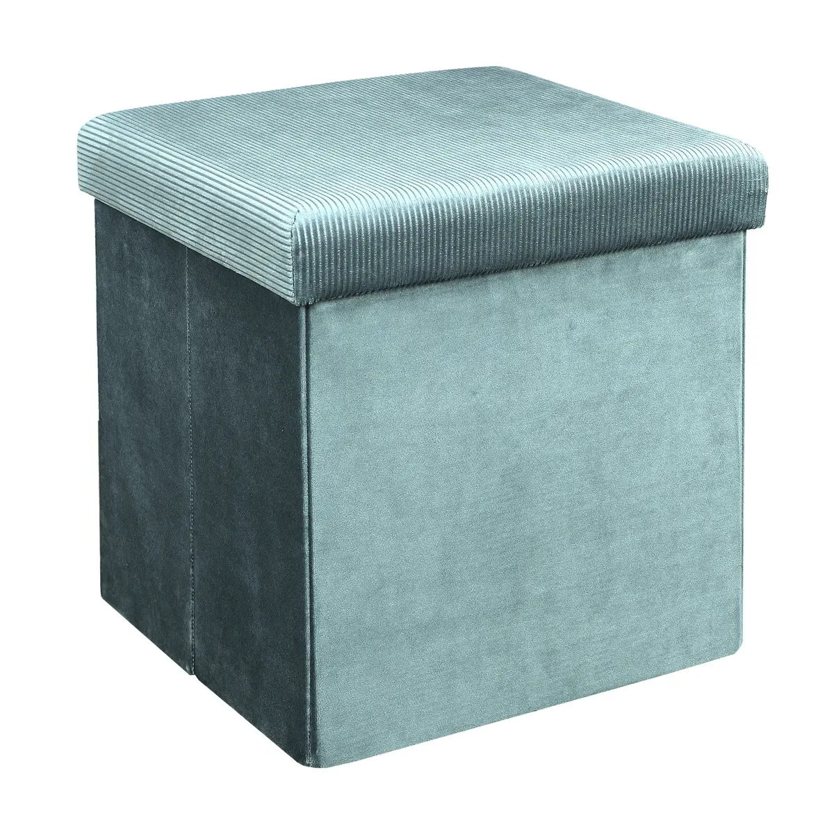 Puff Baúl Organizador Proline HD6811 Cubo Verdeagua