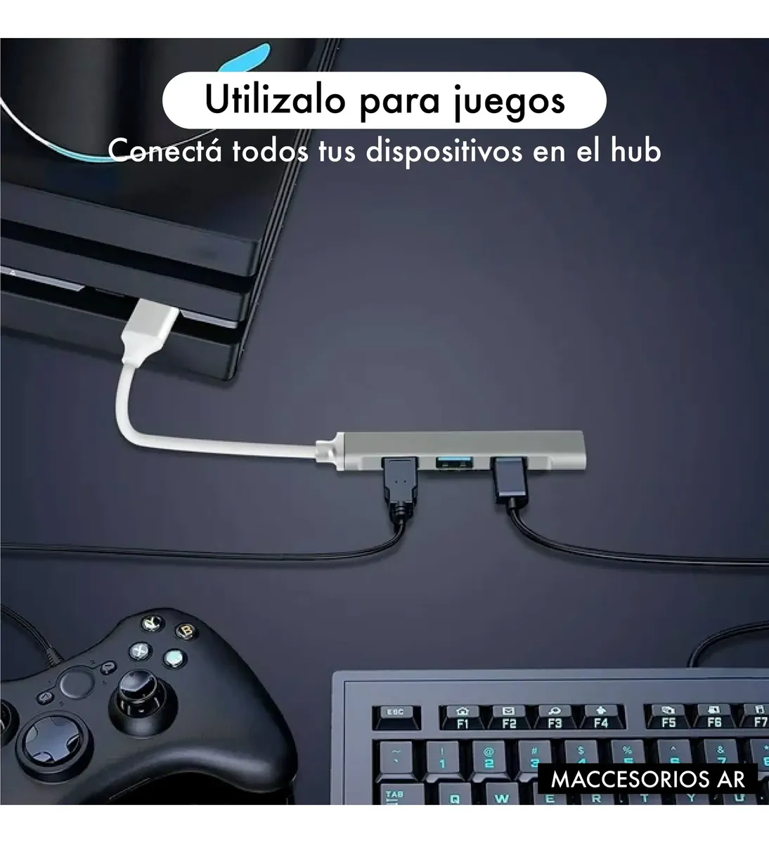 Hub Usb 3.0 Multipuerto 4 Puertos Alta Velocidad 5gbps