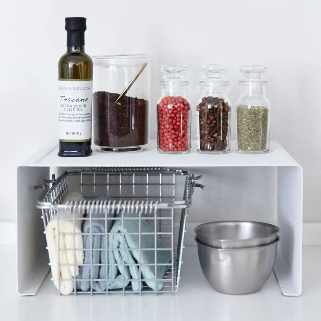 Organizador Alacena Mite More Metal Blanco 31cm 15kg