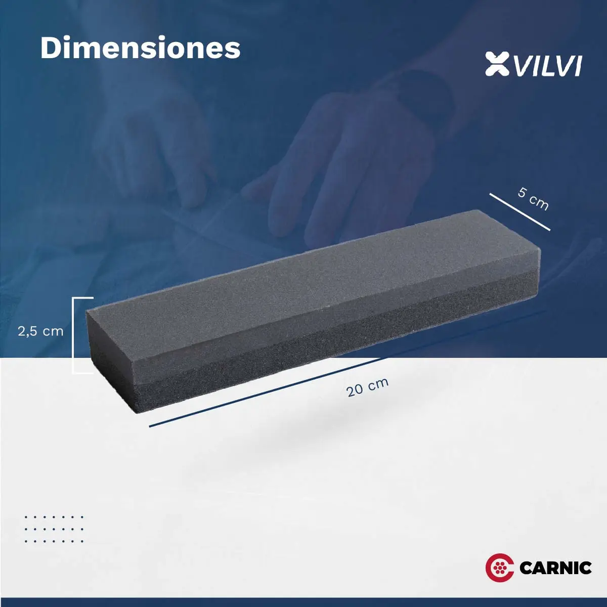 Piedra Afilar Carnic Doble Faz Grano 300/750 20cm