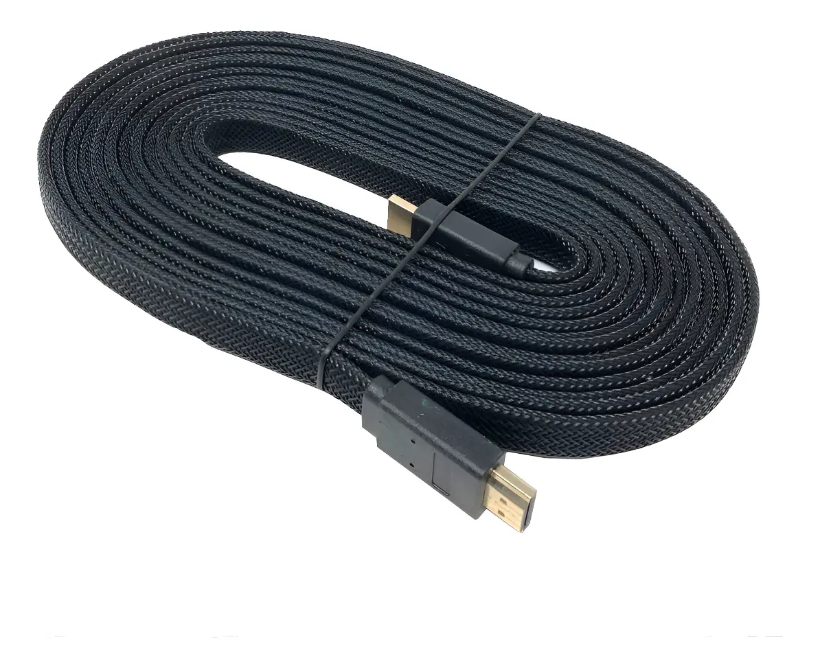 Cable HDMI 2 Metros Plano Mallado 4K Ultra HD 1.4