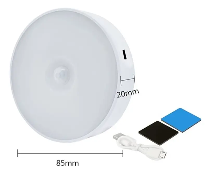 Set 3 Luces Led Sensor Movimiento Recargable Usb Imantada
