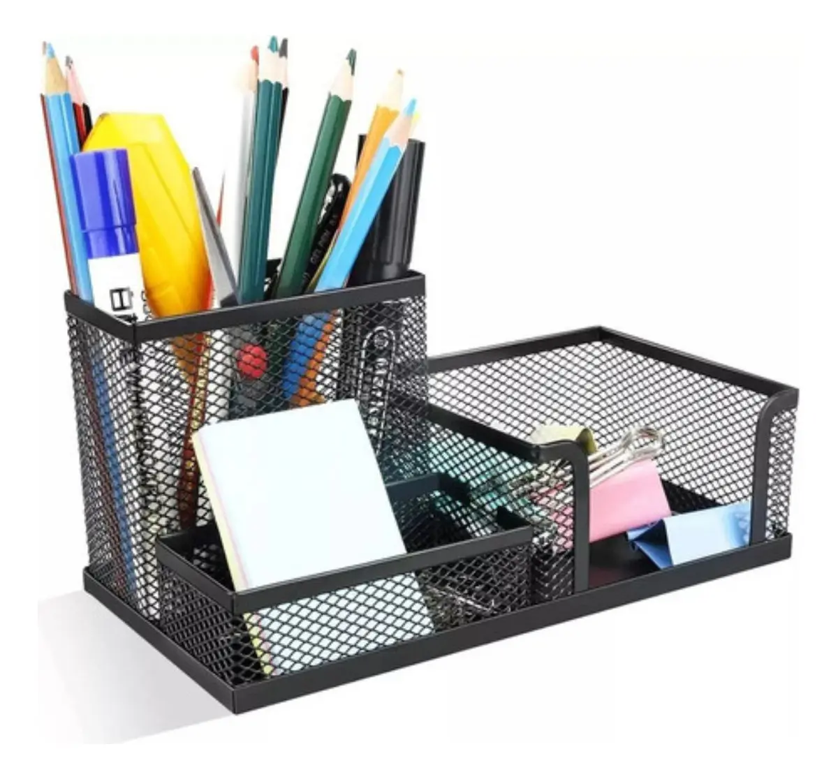 Organizador Escritorio Metal Stendy Portalápiz Portaclip