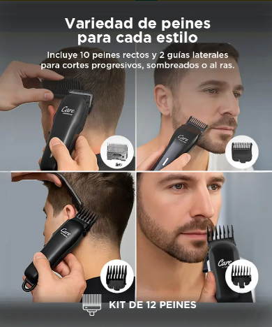 Máquina Cortar Pelo Gadnic Care S2000 Pro 8 Peines 2000mAh
