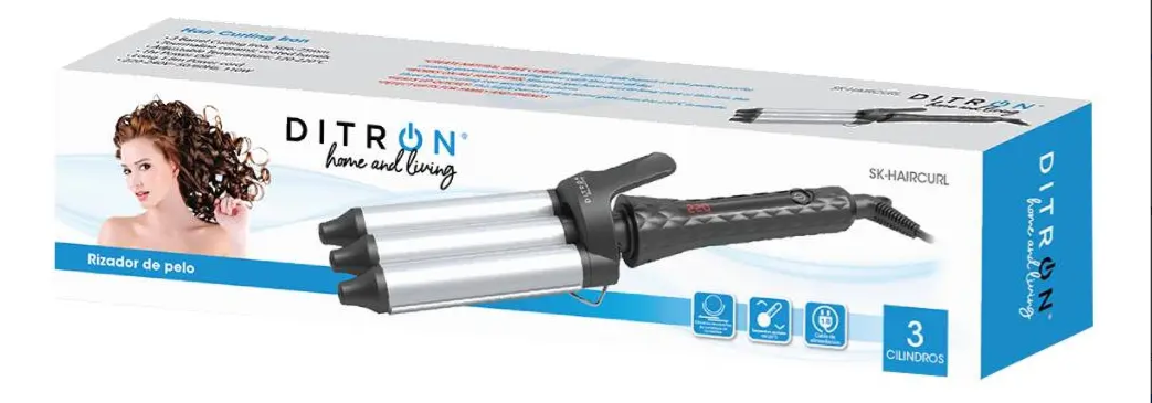 Rizador Tripe Barril Ditron SK-HAIRCURL Cerámica Turmalina
