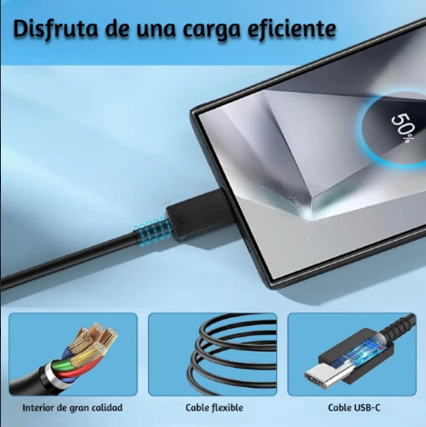 Cargador Samsung 45w Super Fast Charge Tipo C + Cable