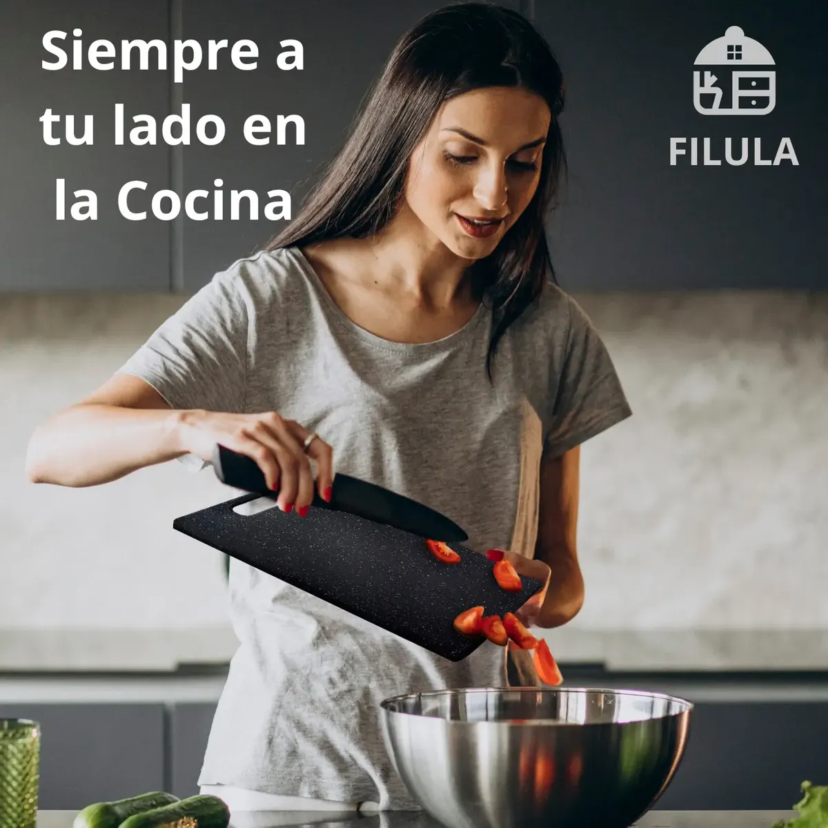 Set 3 Tablas De Picar Filula Polipropileno Libre De Bpa