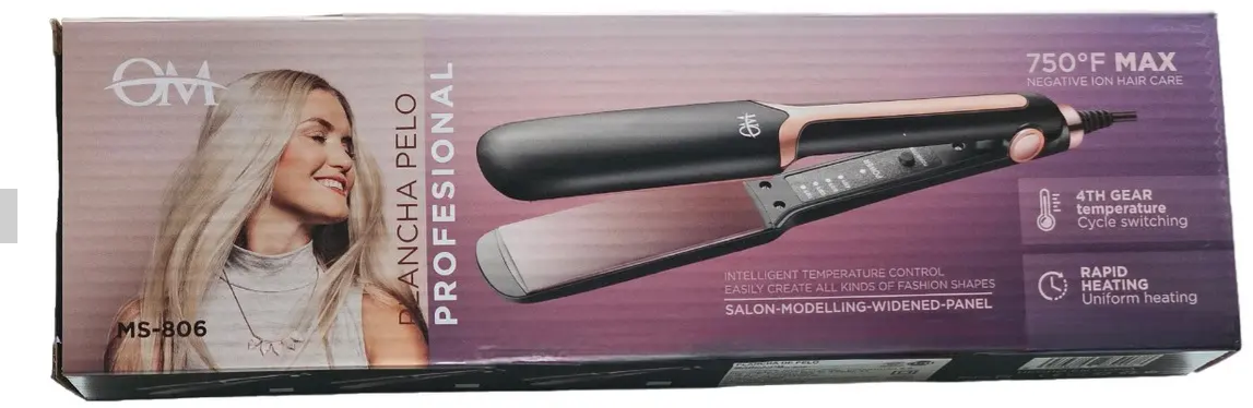 Planchita Pelo OM Gw-770 Placa Cerámica Temperatura