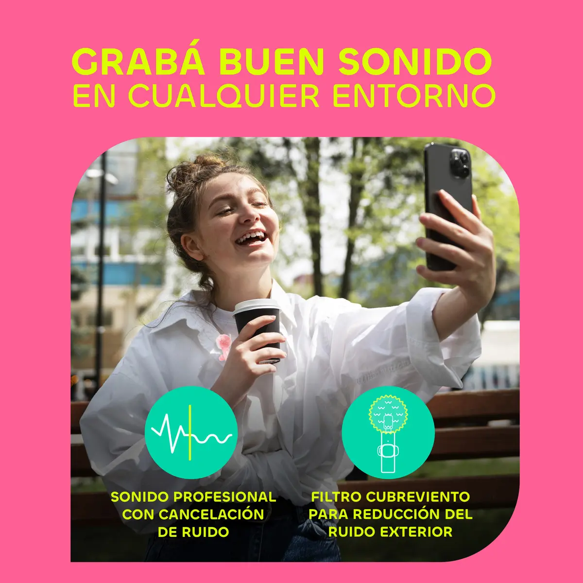 Micrófono Inalámbrico Ringo x2 Corbatero USB-C Lightning