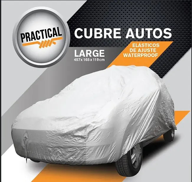 Funda Cubre Auto Impermeable Talle L 457x165x119 Cm