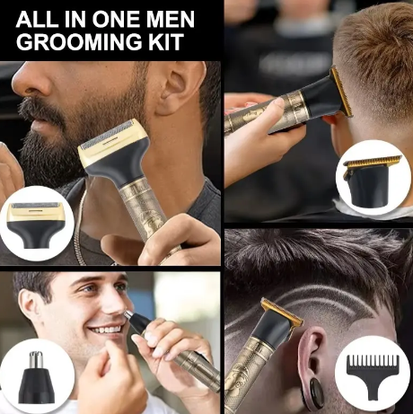 Máquina Cortapelo 3 En 1 Daling DL-9266 Barba Nariz USB