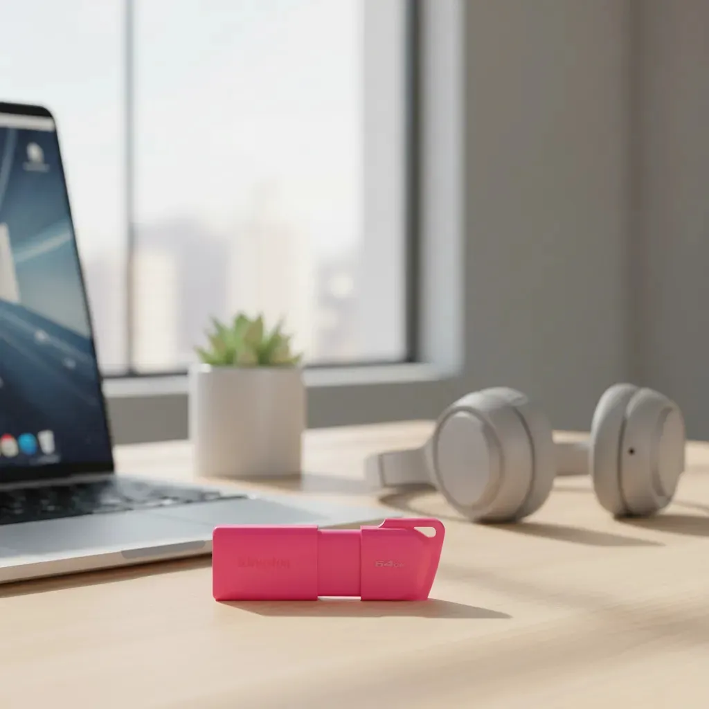 Pendrive Kingston 64gb Exodia M USB 3.2 Rosa
