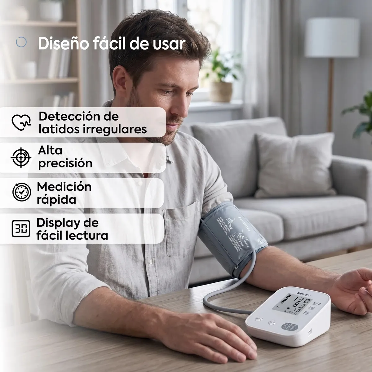 Tensiómetro Digital Brazo Femmto Automático Con App