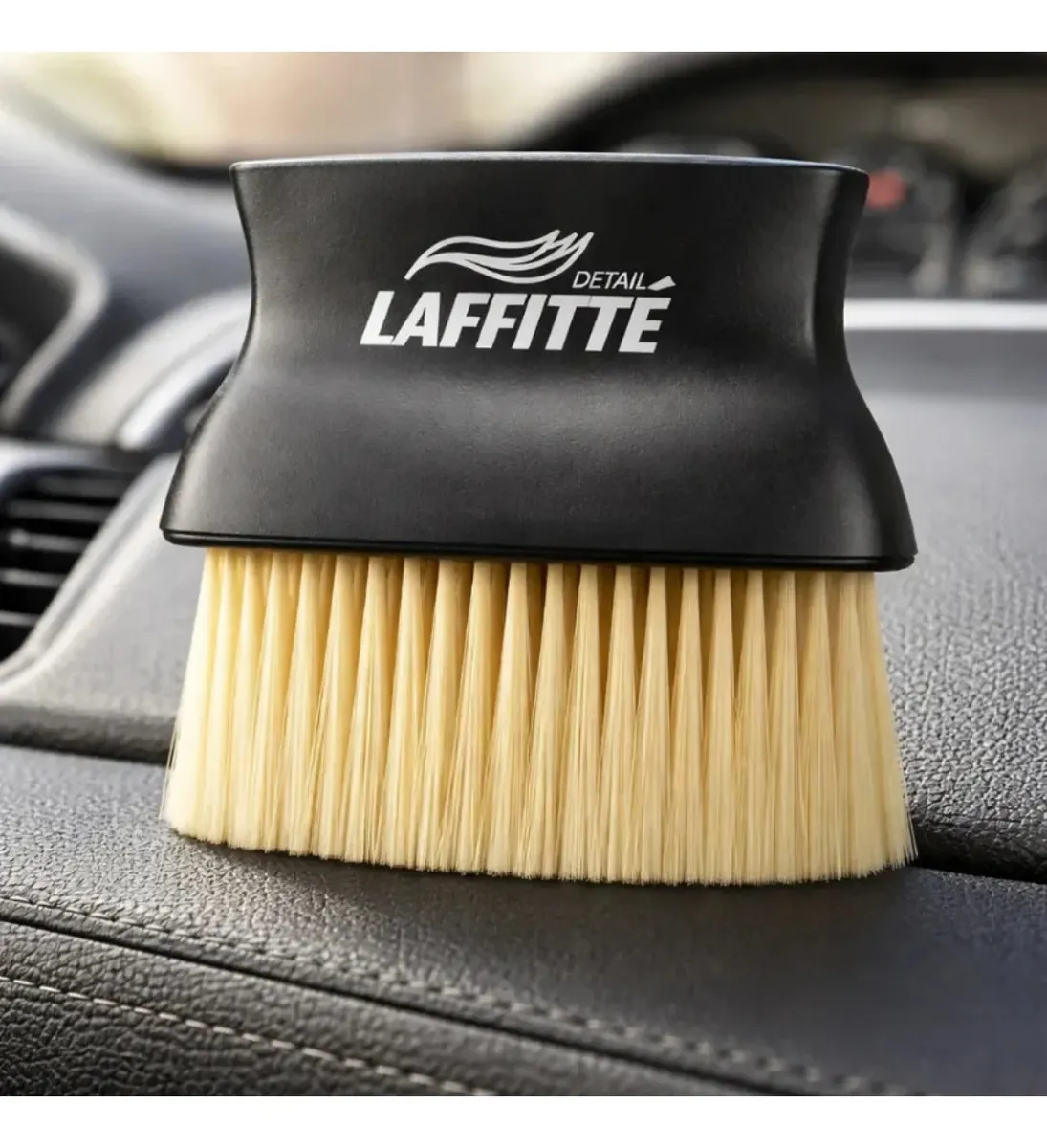 Cepillo Limpia Rejillas Auto Laffitte Microfibra Negro