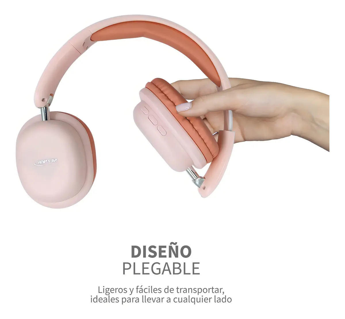 Auriculares Bluetooth Vincha Netmak NM-LIVE Blanco