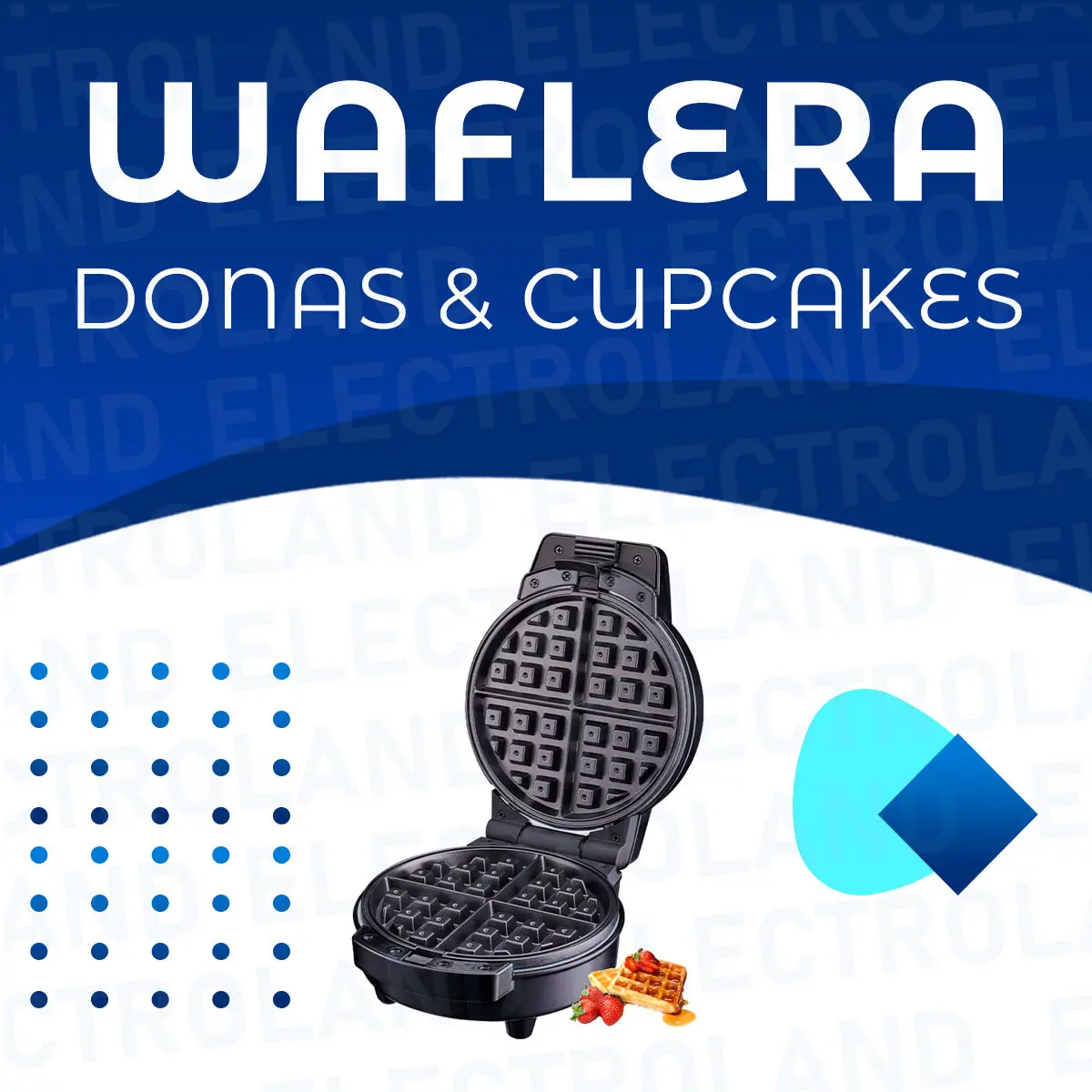 Waflera Eléctrica 3 En 1 Donas Cupcake Antiadherente 600w