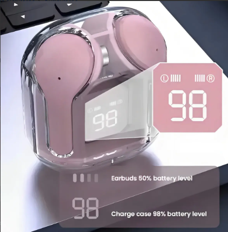 Auriculares Bluetooth Air31 Fan Pro F9-5 Rosa Display