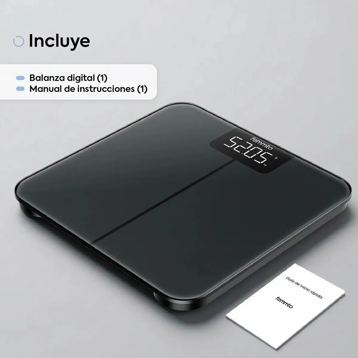 Balanza Digital Femmto Isora Bluetooth 180kg Baño