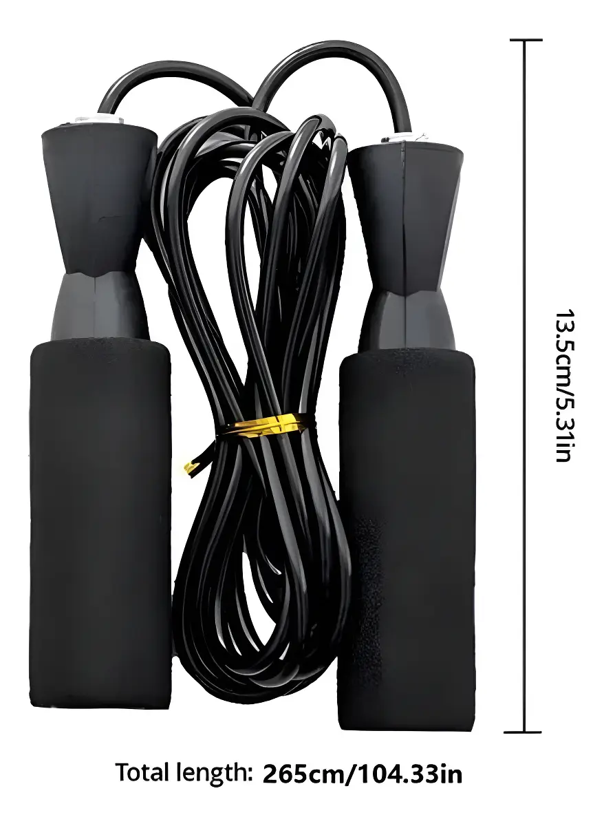Soga Saltar Profesional Modaxpress Negro Crossfit Gym