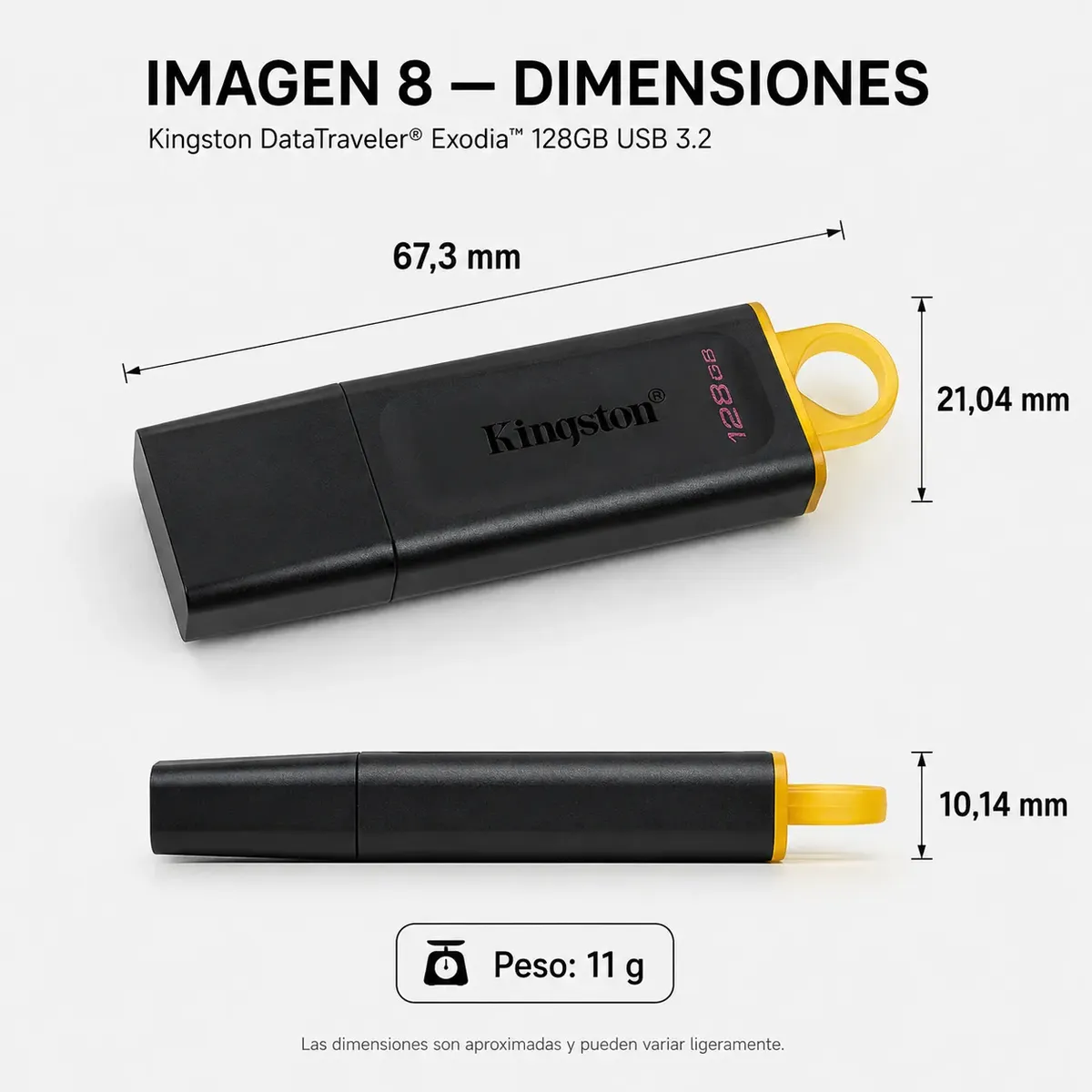 Pendrive Kingston 128gb DataTraveler Exodia Usb 3.2