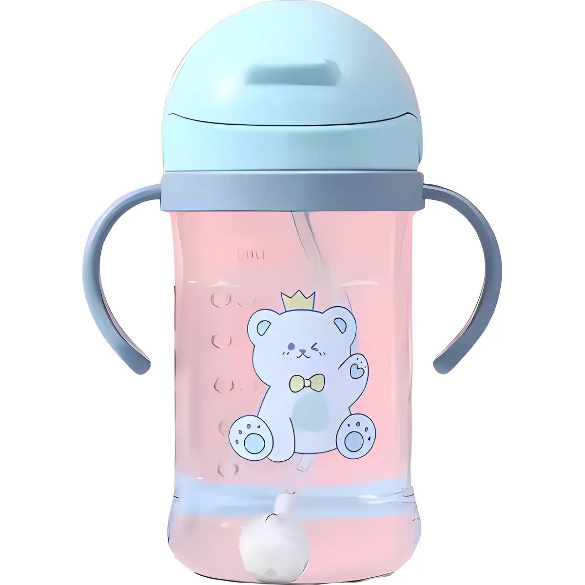 Vaso Entrenador Infantil Chufi 350ml Sorbete Y Asas Celeste