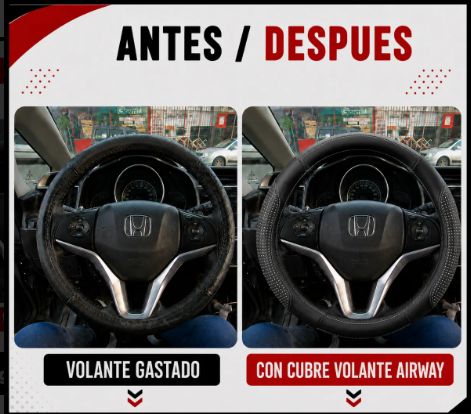 Funda Cubre Volante Auto Cuerina Antideslizante 37-39cm