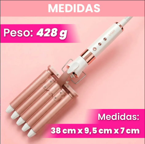 Buclera Rizador VGR V-528 5 Ondas Cerámica 230°C