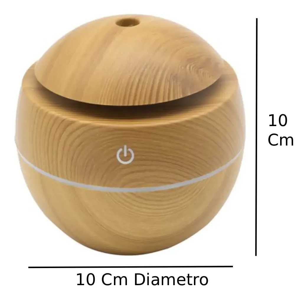Humidificador Aromatizador USB Luz Led 150ml