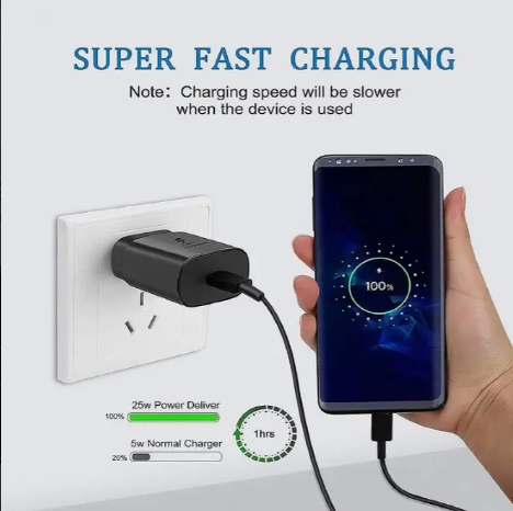 Cargador Samsung 45w Super Fast Charge Tipo C + Cable