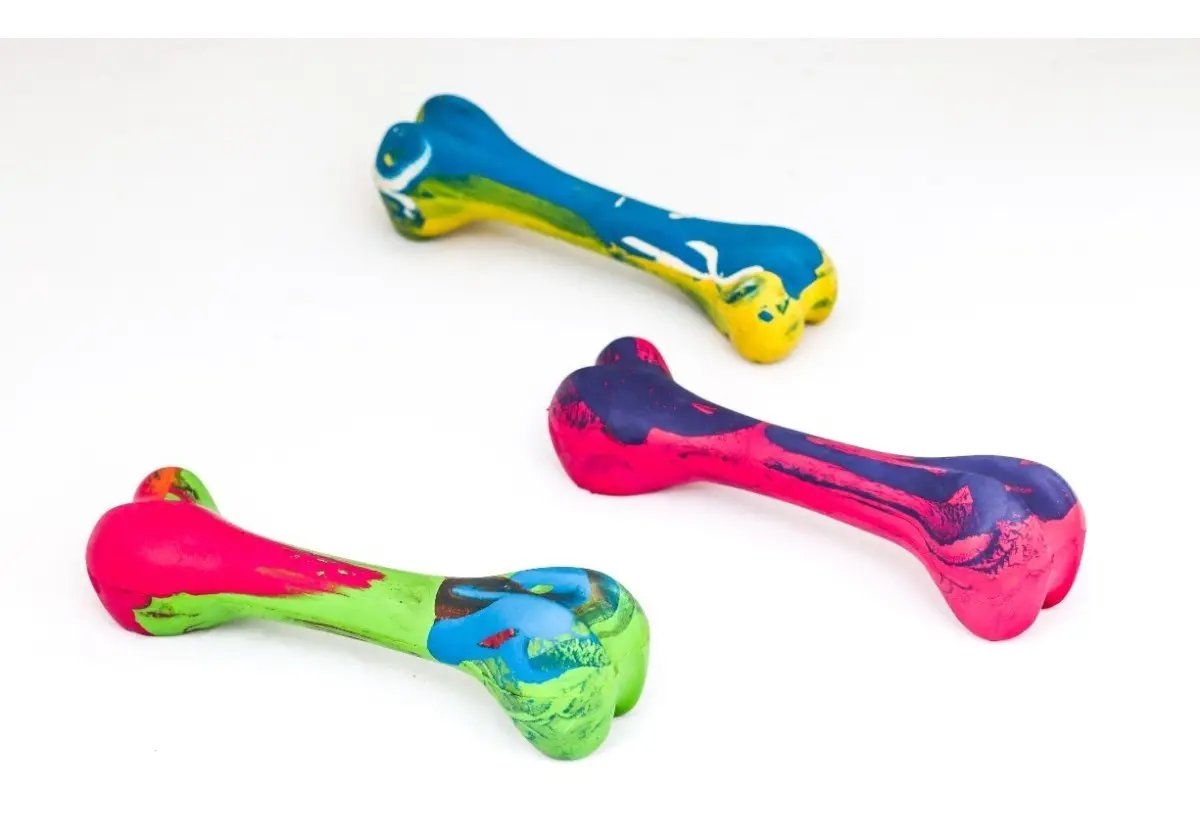 Hueso De Goma Para Perros Caucho Natural Grande Resistente