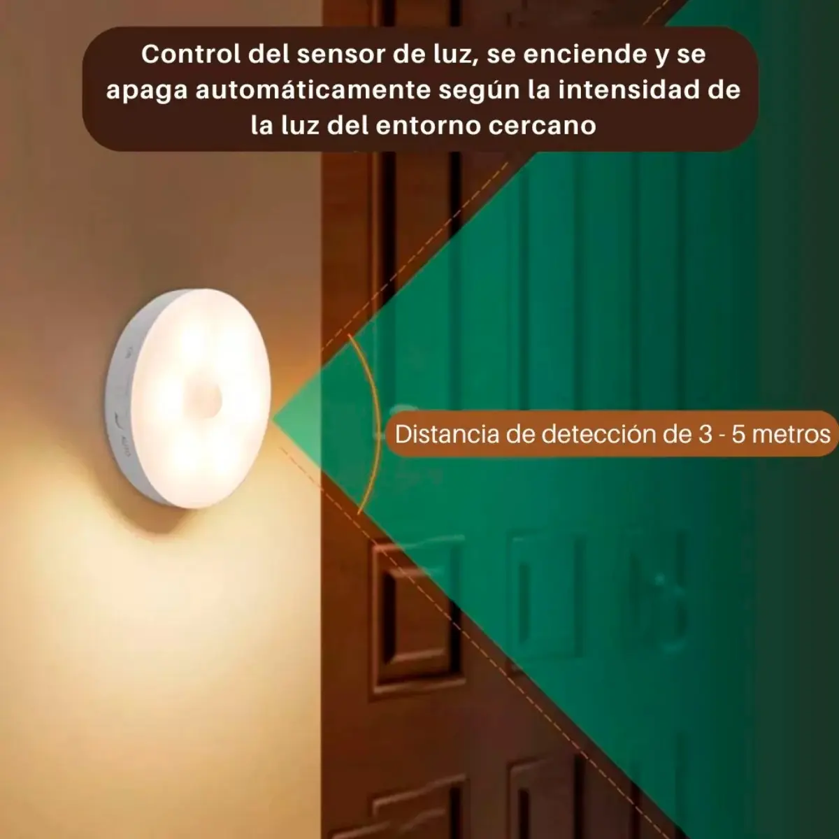 Set 3 Luces Led Sensor Movimiento Recargable Usb Imantada