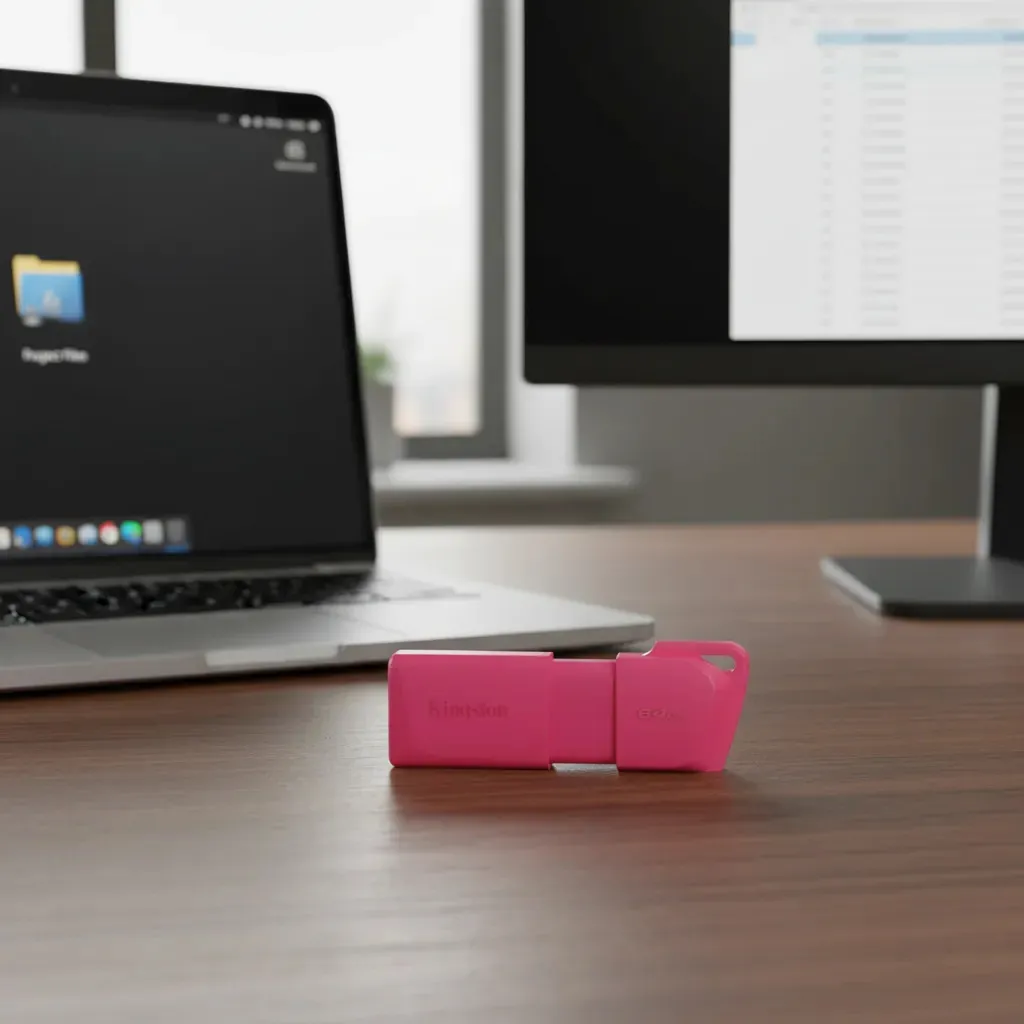 Pendrive Kingston 64gb Exodia M USB 3.2 Rosa