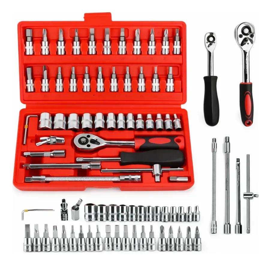 Kit Herramientas 46 Piezas RelexTech Crique 1/4 Estuche