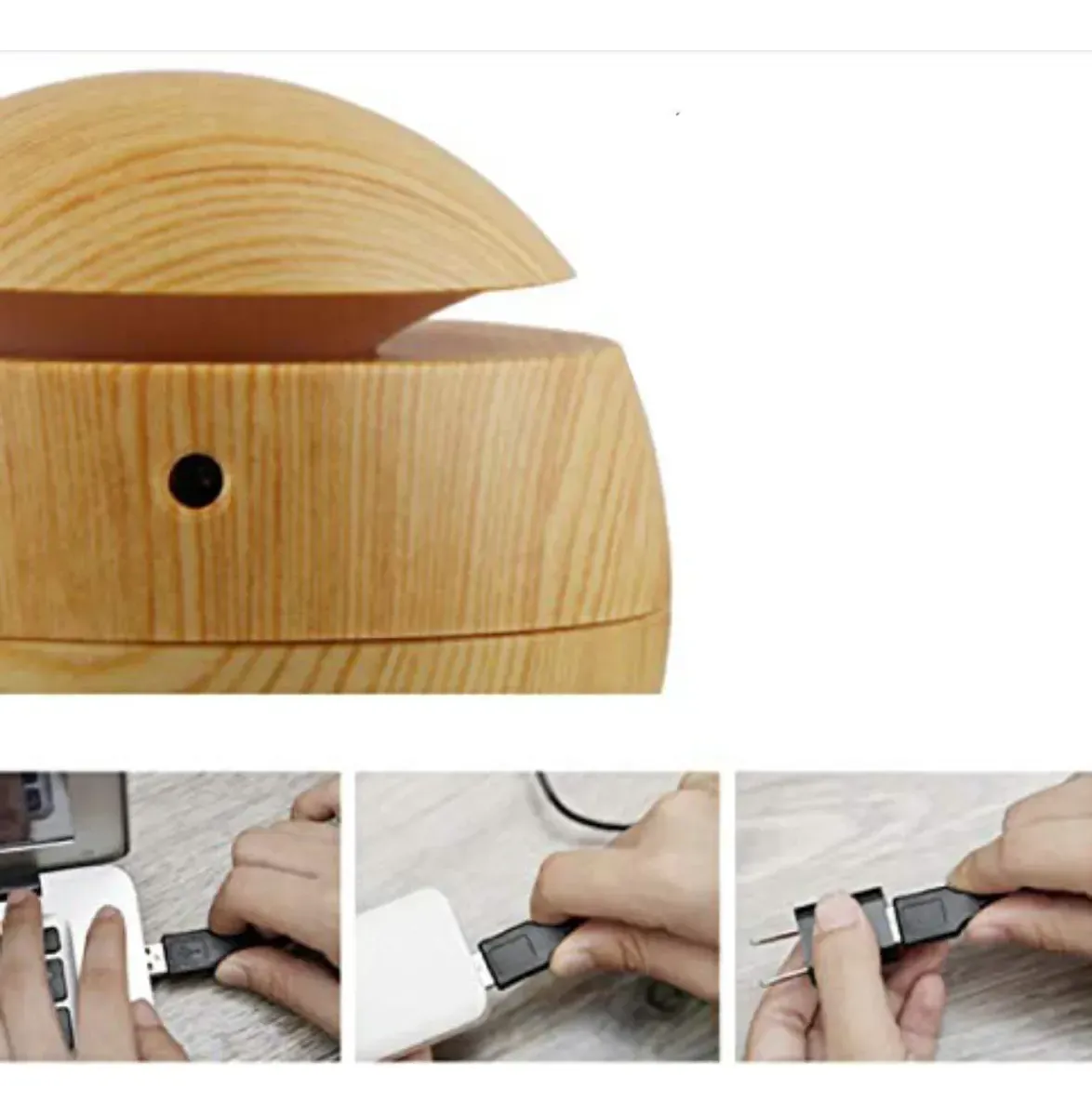 Humidificador Aromatizador USB Luz Led 150ml